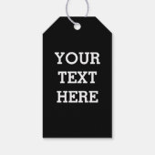 Voeg hier zwart-wit uw eigen aangepaste tekst toe cadeaulabel (Achterkant)