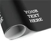 Voeg hier zwart-wit uw eigen aangepaste tekst toe cadeaupapier (Rol Hoek)