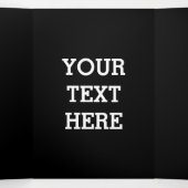 Voeg hier zwart-wit uw eigen aangepaste tekst toe drieluik kaart (Binnenkant midden)