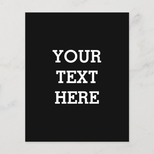 Voeg hier zwart-wit uw eigen aangepaste tekst toe flyer (Voorkant)