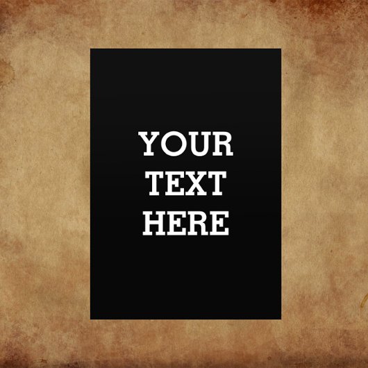 Voeg hier zwart-wit uw eigen aangepaste tekst toe flyer