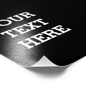 Voeg hier zwart-wit uw eigen aangepaste tekst toe foto afdruk (Hoek)