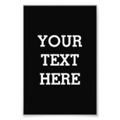 Voeg hier zwart-wit uw eigen aangepaste tekst toe foto afdruk (Voorkant)