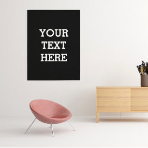 Voeg hier zwart-wit uw eigen aangepaste tekst toe foto afdruk
