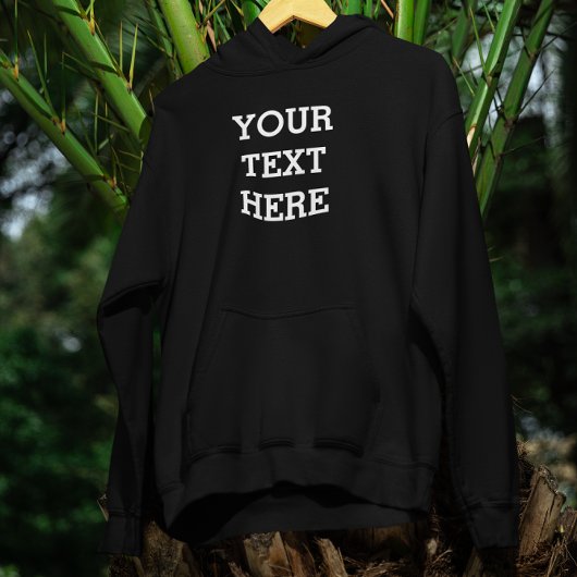 Voeg hier zwart-wit uw eigen aangepaste tekst toe hoodie