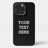 Voeg hier zwart-wit uw eigen aangepaste tekst toe iPhone hoesje (Achterkant)