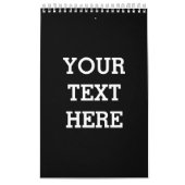 Voeg hier zwart-wit uw eigen aangepaste tekst toe kalender (Hoes)