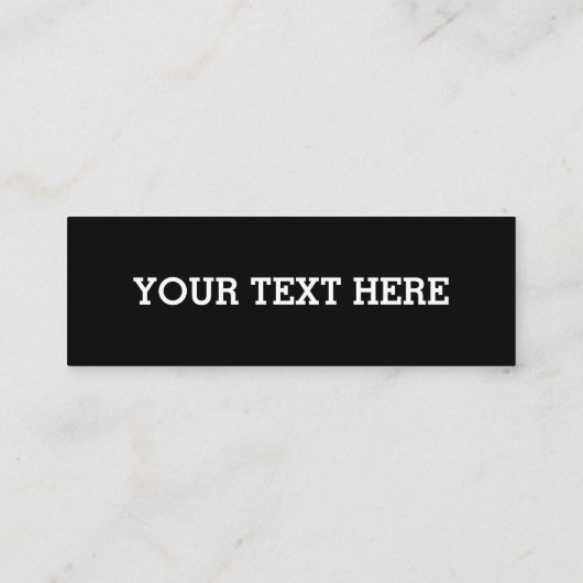 Voeg hier zwart-wit uw eigen aangepaste tekst toe klantenkaartje (Achterkant)