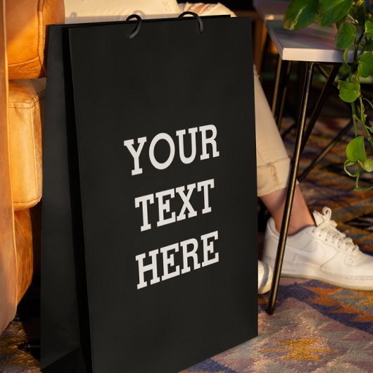 Voeg hier zwart-wit uw eigen aangepaste tekst toe klein cadeauzakje