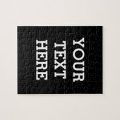 Voeg hier zwart-wit uw eigen aangepaste tekst toe legpuzzel (Horizontaal)