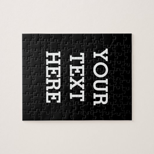 Voeg hier zwart-wit uw eigen aangepaste tekst toe legpuzzel (Horizontaal)