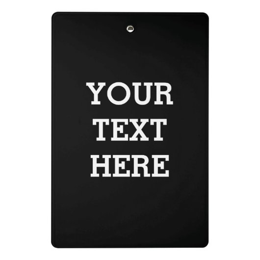 Voeg hier zwart-wit uw eigen aangepaste tekst toe mini klembord (Achterkant)