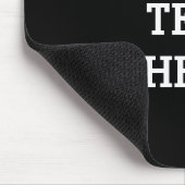 Voeg hier zwart-wit uw eigen aangepaste tekst toe muismat (Hoek)