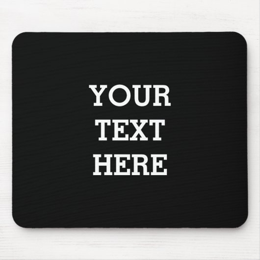 Voeg hier zwart-wit uw eigen aangepaste tekst toe muismat (Voorkant)
