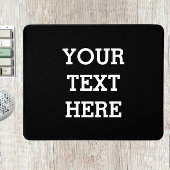 Voeg hier zwart-wit uw eigen aangepaste tekst toe muismat
