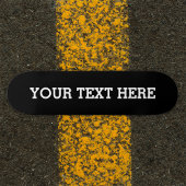 Voeg hier zwart-wit uw eigen aangepaste tekst toe persoonlijk skateboard