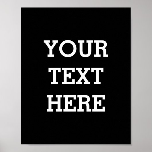 Voeg hier zwart-wit uw eigen aangepaste tekst toe poster (Voorkant)