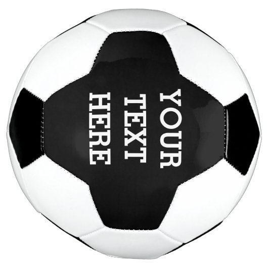 Voeg hier zwart-wit uw eigen aangepaste tekst toe voetbal (Gedraaid)