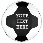 Voeg hier zwart-wit uw eigen aangepaste tekst toe voetbal (Voorkant)