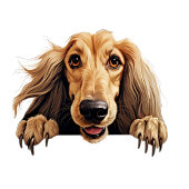 Voeg hondennaam, Jouw naam, Afghan Hound toe Plunjezak