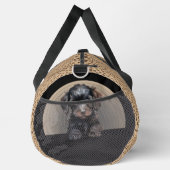 Voeg hondennaam Jouw naam, poedel - Zwart Plunjezak (Rechts)