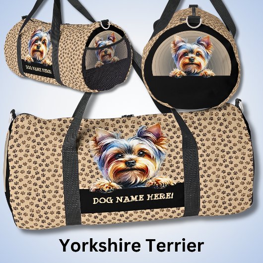 Voeg hondennaam Jouw naam, Yorkshire Terrier toe Plunjezak