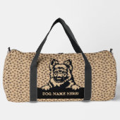 Voeg hondennaam of Jouw naam toe, Duitse herder +  Plunjezak (Voorkant)