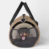 Voeg hondennaam of Jouw naam toe, Rottweiler + Paw Plunjezak (Rechts)