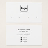 Voeg Horizontaal vier-stootje Logo toe Visitekaartje (Voorkant /achterkant)