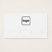 Voeg Horizontaal vier-stootje Logo toe Visitekaartje (Voorkant)