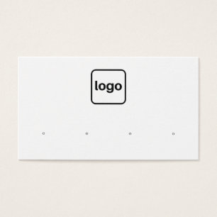 Voeg Horizontaal vier-stootje Logo toe Visitekaartje