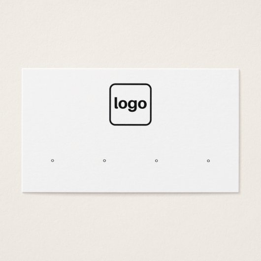 Voeg Horizontaal vier-stootje Logo toe Visitekaartje (Voorkant)