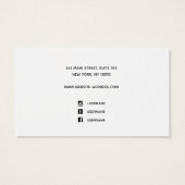 Voeg Horizontaal vier-stootje Logo toe Visitekaartje (Achterkant)