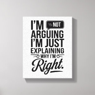 Voeg Humor toe aan uw ruimte - Bold & Witty Canvas Afdruk