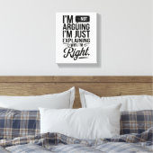 Voeg Humor toe aan uw ruimte - Bold & Witty Canvas Afdruk (Insitu (Slaapkamer))