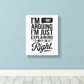 Voeg Humor toe aan uw ruimte - Bold & Witty Canvas Afdruk (Insitu (Houten vloer))