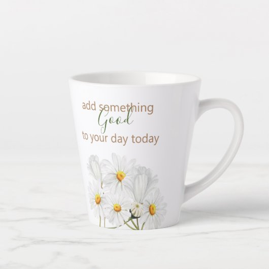 Voeg iets goede dagen-Mok toe Latte Mok (Rechts)