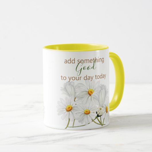 Voeg iets Good Daisies Mok toe (Voorkant rechts)