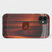 Voeg Initiaal Cool Varnned Wood toe iPhone 5 Hoesj Case-Mate iPhone Case (Achterkant (horizontaal))