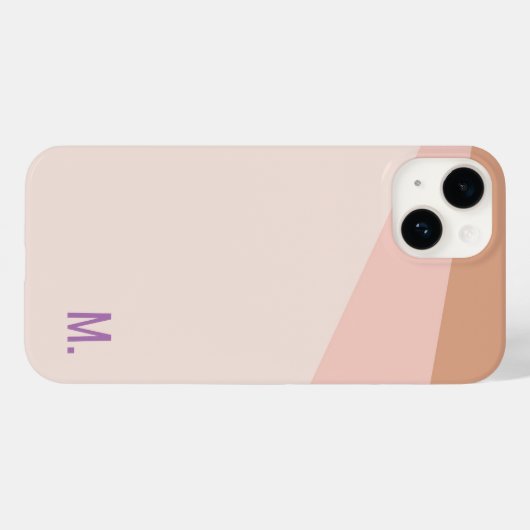 Voeg Initiaal Monogram Modern Minimalist toe Case-Mate iPhone Case (Achterkant (horizontaal))