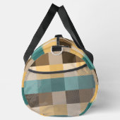 Voeg Initiaal toe, Retro Abstract Squares Groen Br Plunjezak (Rechts)