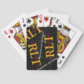 Voeg initialen en naam toe om een gepersonaliseerd speelkaarten (Achterkant)