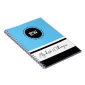 Voeg initialen en noem blauw en zwart toe notitieboek (Rechterzijde)