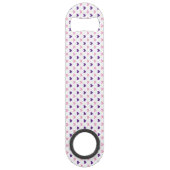 Voeg initialen paars en roze toe speed flessenopener (Achterkant)
