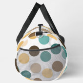 Voeg Initialen toe, Retro Circles Green Brown Crea Plunjezak (Rechts)