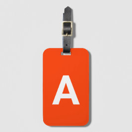 Voeg initiële Monogram Gepersonaliseerd Eenvoudig  Bagagelabel