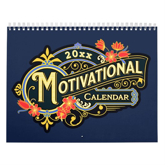 Voeg Jaar 20XX Motivatie Agenda toe Kalender (Hoes)