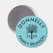 Voeg Jaar Naam Familie Reünie Keepsake Gift Magneet (Voorkant / Achterkant)
