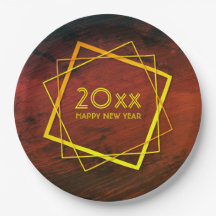 Voeg Jaar Toe Gelukkig Nieuwjaar 20xx Geometrisch 