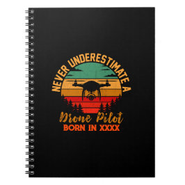 Voeg jaar toe, tekst wijzigen, onderschat drone no notitieboek